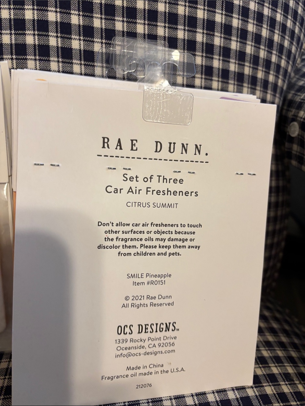 Rae Dunn Car Air Freshener Packs (3) - Picture 7 of 7